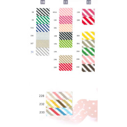 Lamówka bawełniana paski zaprasowana dwustronnie 18 mm duża szpulka 70 mb