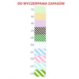 Lamówka bawełniana paski zaprasowana dwustronnie 18 mm duża szpulka 70 mb
