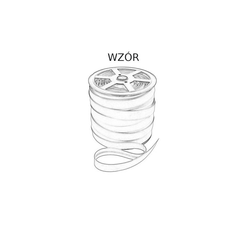 Lamówka skaj z połyskiem zaprasowana dwustronnie na 15 mm duża szpulka 45 mb